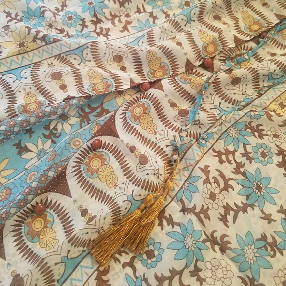 Floral Chiffon Maxi Boho Beach Summer Dress! - Picture 5 of 7